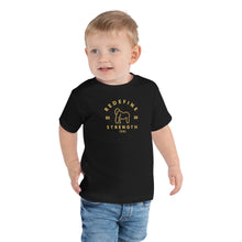 Load image into Gallery viewer, Strength Varsity Toddler Short Sleeve Tee
