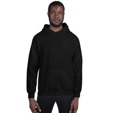 Load image into Gallery viewer, Black on Black Strength Hoodie - Embroidered - Spirit of Mental Health
